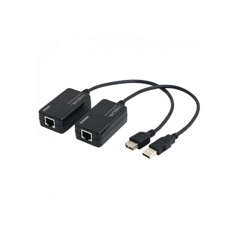 Câble d'extension logilink usb via cat5/6 à 60 mètres