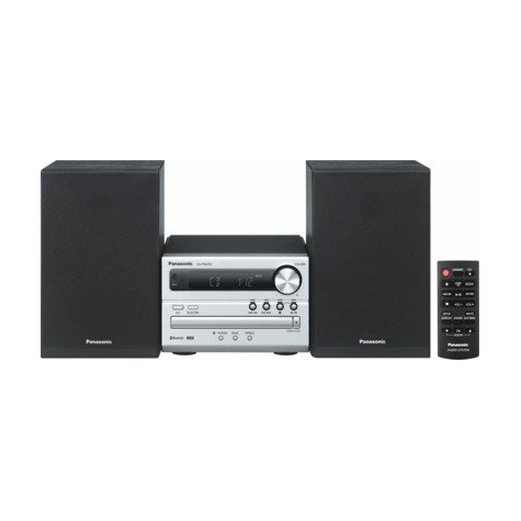 Panasonic sc-pm602eg-s système dab + micro avec bluetooth, argenté