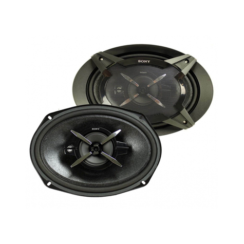 Sony xs-fb6930 haut-parleur coaxial à 3 voies (16x24 cm / 6x9 '') 450 watts