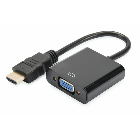 Digitus adaptateur hdmi hdmi-a vers vga mâle/femelle noir