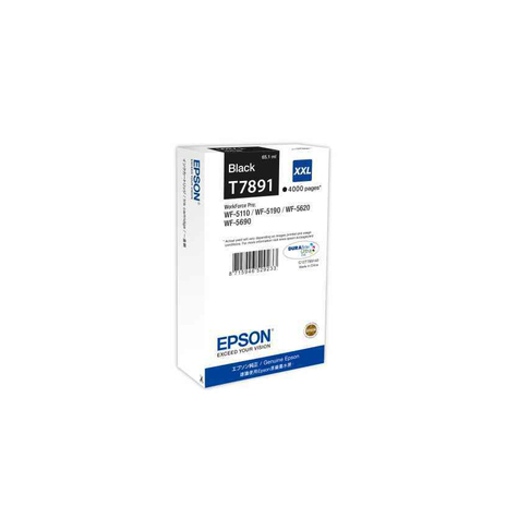 Epson c13t789140 cartouche d'impression t7891 xxl noire 4,000 pages