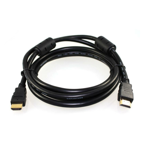 Reekin hdmi câble 1,0 mètre ferrite full hd (high speed with ethernet)