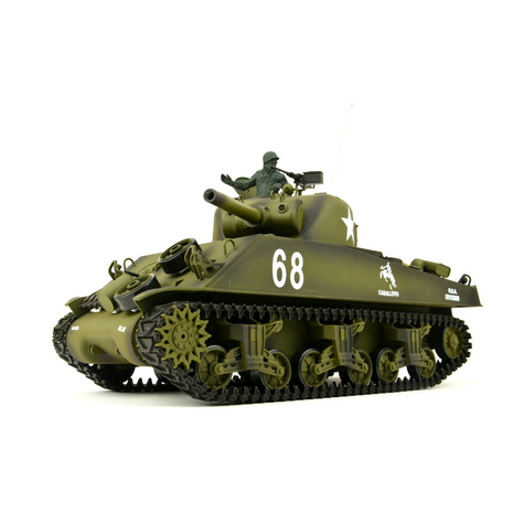 Réservoir américain us m4a3 sherman heng long 1:16 avec smoke & sound + metal gear + 2.4ghz