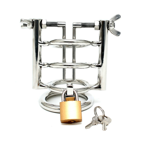 Rimba urethral stretcher with cockring and padlock