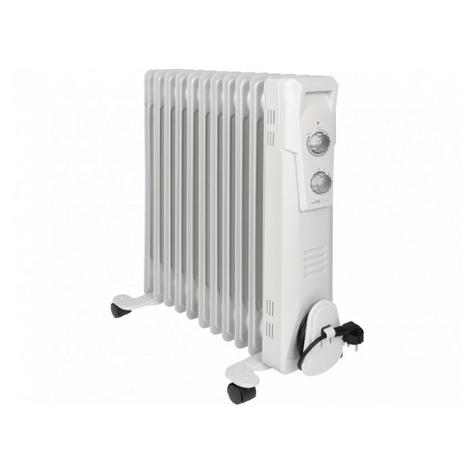 Radiateur a huile clatronic ra 3737 11 nervures