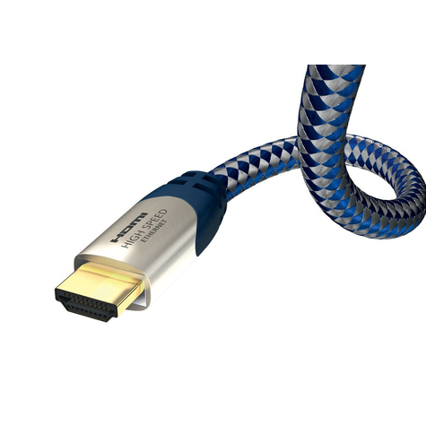 In-akustik 0042305 - 5 m - hdmi type a (standard) - hdmi type a (standard) - bleu - argent