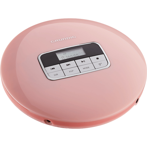 Grundig gcdp 8000 - 12 h - mp3,wma - 20 - 20000 hz - lecteur cd portable - rose - 40 s