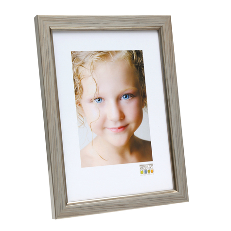 Deknudt s46ad1 - mdf - plastique - argent - cadre pour une seule photo - 10 x 15 cm - rectangulaire - 123 mm