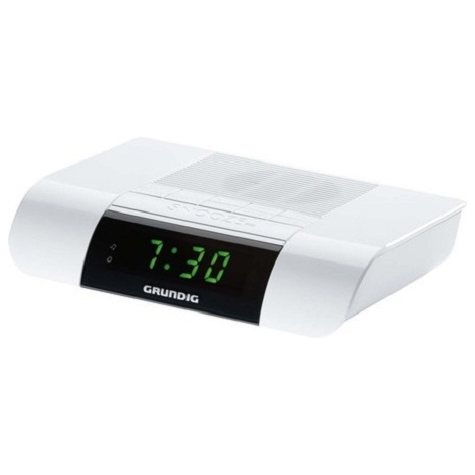 Grundig Ksc 35 - Clock - Fm - Led - White - Ac