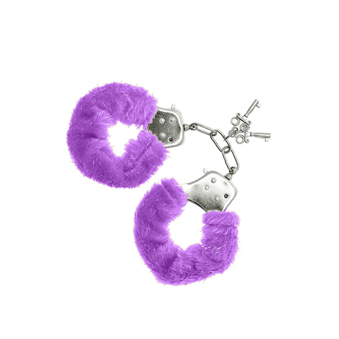 Furry cuffs handcuffs purple