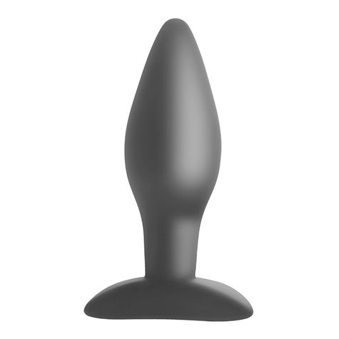 Silicone butt plug large black