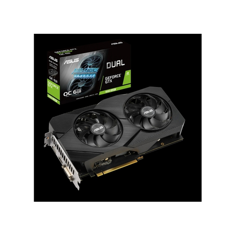 Asus dual dual-gtx1660s-o6g-evo - geforce gtx 1660 super - 6 go - gddr6 - 192 bit - 7680 x 4320 pixels - pci express x16 3.0