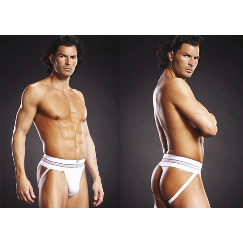 Blue line performance microfiber jock strap weiß  l/ xl