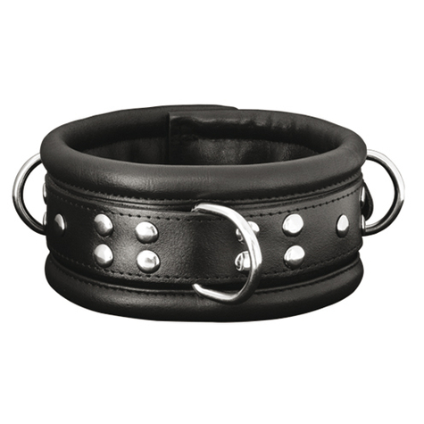 Xx-Dreamstoys Leather Collar Wide Black