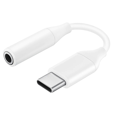 Adaptateur samsung ee uc10 usb type c vers jack 3,5 mm blanc