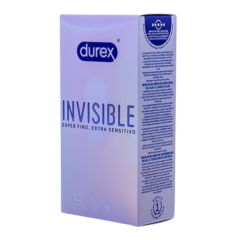 Invisible super fino extra sensitivo 12 uds