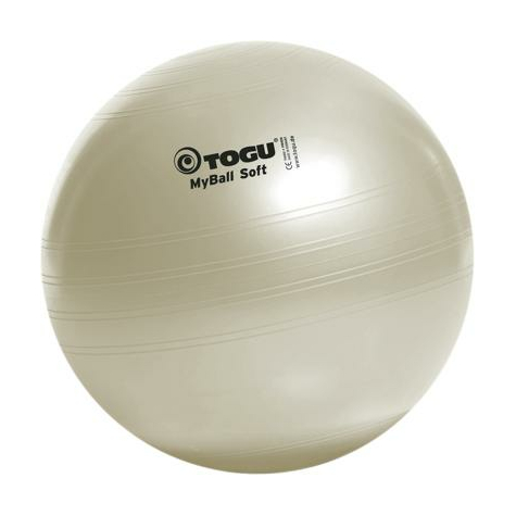 Togu myball soft, 55 cm, perl-weirubinrot/anthrazit