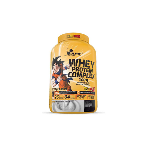 Olimp whey protein complex 100 %, limited edition dragon ball z, 2270 g dose, cookies & cream