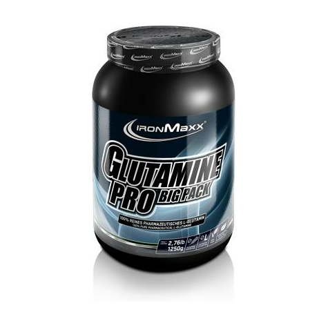 Ironmaxx glutamin pro big pack, 1250 g dose