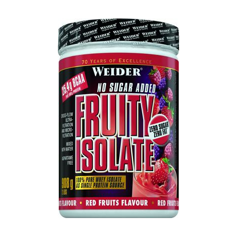 Joe weider fruity isolate, 908 g dose, rote frhte