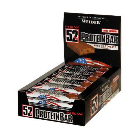 Joe weider 52% protein bar, 24 x 50 g riegel