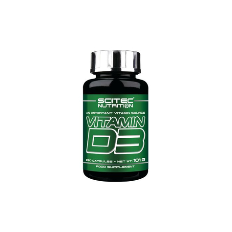 Scitec nutrition vitamin d3, 250 kapseln dose