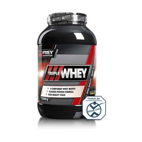 Frey nutrition triple whey, 2300 g dose