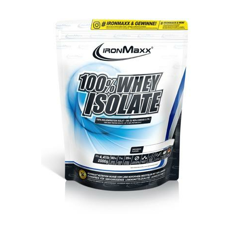 Ironmaxx 100% whey isolate, 2000 g beutel