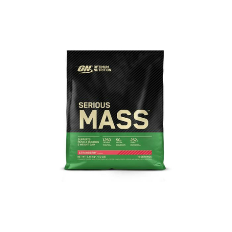 Optimum nutrition serious mass, 5.45 kg (12 lb) beutel