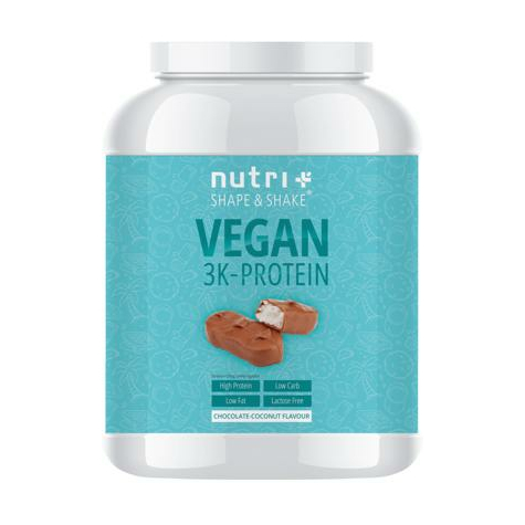 Nutri+ veganes 3k proteinpulver, 1000 g dose