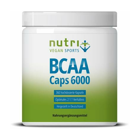 Nutri+ vegane bcaa kapseln, 360 kapseln