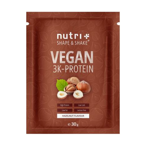 Nutri+ veganes 3k proteinpulver, 30 g probe