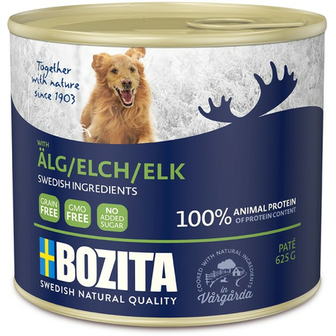 Bozita, pâté bozita au wapiti 625gd