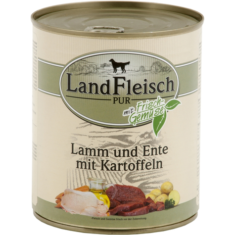 Landmeat,Landfl. Lamb+Duck+Kart. 800gd