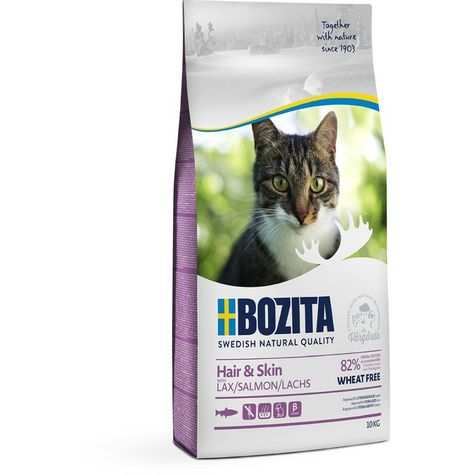 Bozita, poils de chat boz.Cat + salme s whefr 10kg