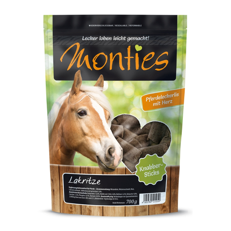 Allco horse, bâtonnets mon.Lakritze Certifiés 700g