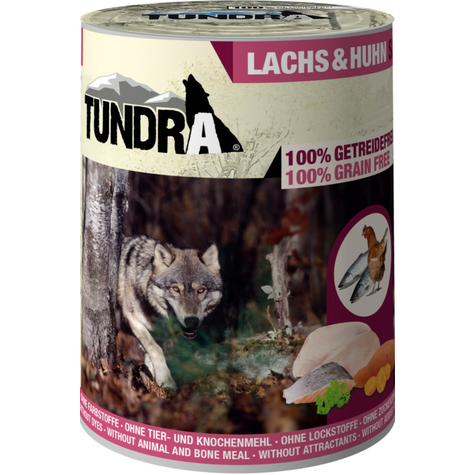 Toundra, saumon chien toundra + poulet 400gd