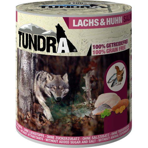 Toundra, saumon chien toundra + poulet 800gd