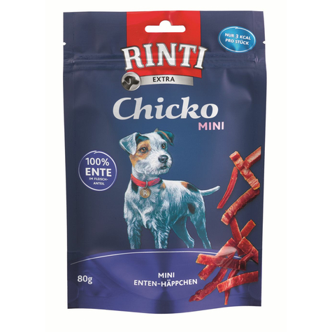 Snacks finlandais rinti, mini canard rin.Extrachicko 80g