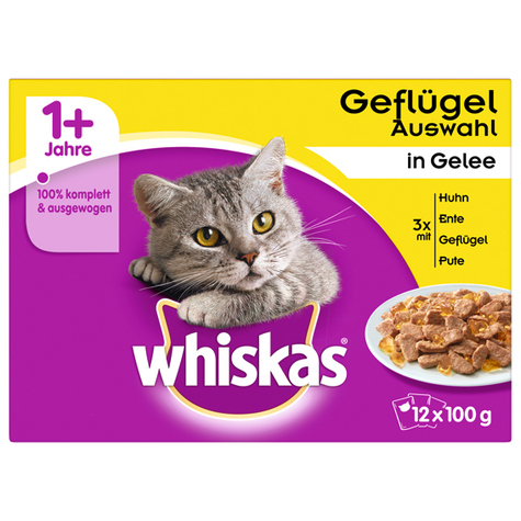 Whiskas, gelée de volaille whiskasmp12 * 100gp