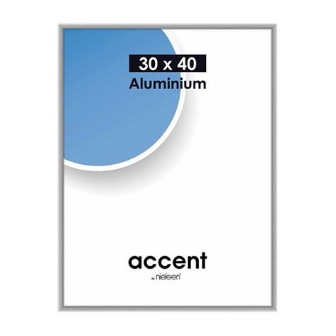 Nielsen Accent 30x40 Aluminum Silver Matt 52424