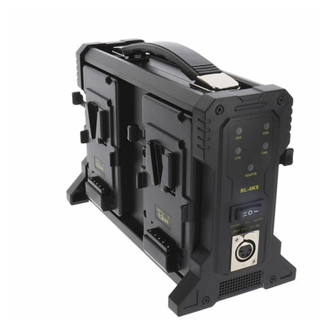 Rolux Battery Charger Rl-4ks For 4 X V-Mount Battery