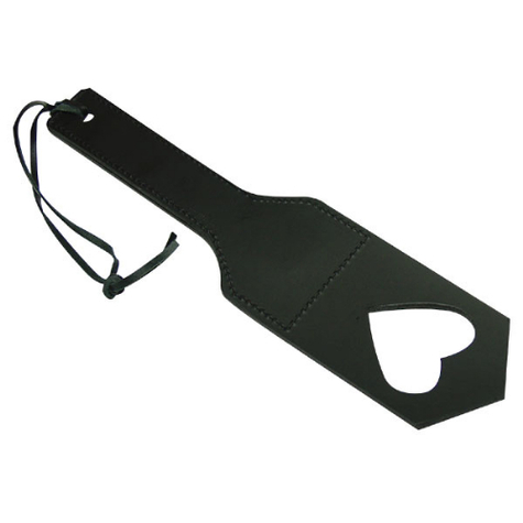 Bâillon gag : leather heartpaddle