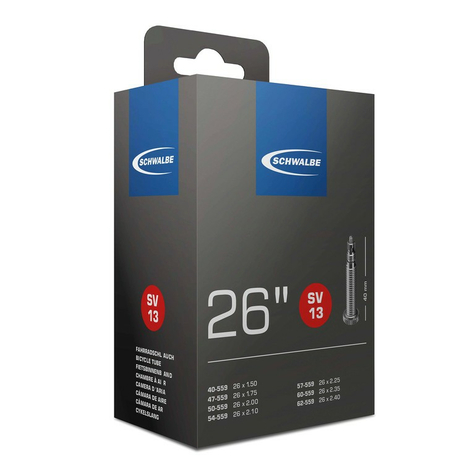 Chambres air schwalbe sv 13 en feuille        