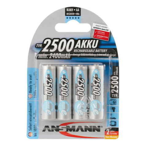 Batterie ansmann mignon 2500mah             