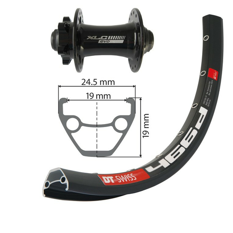 V-wheel 27.5 xlc 6 trous..Sz Ta 15 32l     