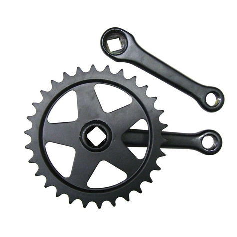 Crankset Steel Black