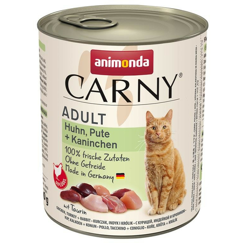 Animonda cat dose carny poulet adultee, dinde + lapin 800