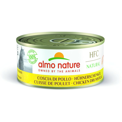 Almo nature chat naturel cuisse de poulet boîte 150g