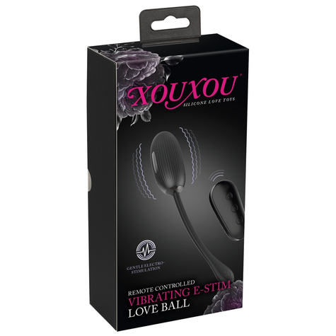 Vibrating e-stim love ball